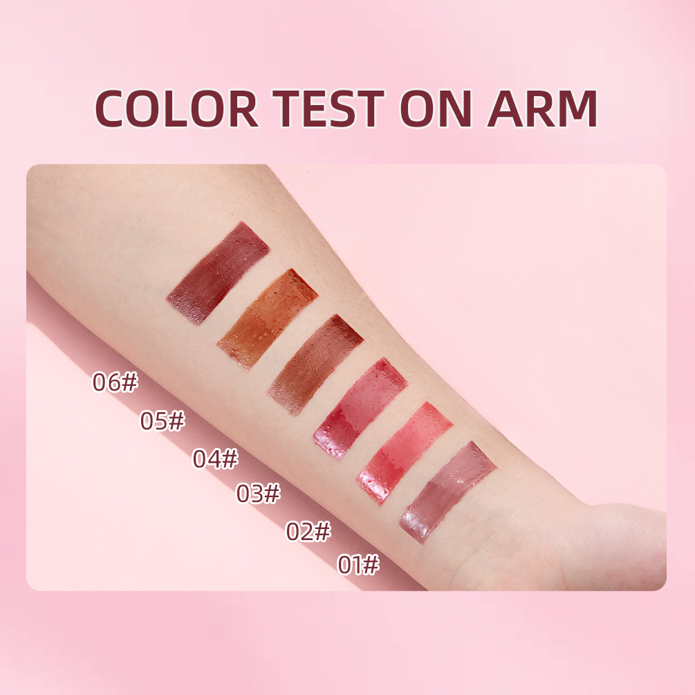 QIBEST Mirror Water Gloss Lip Gloss, Glass Pouty Lips, Moisturizing and Hydrating Lip Oil, Fair Lips, Red Lip Gloss, Wholesale Makeup details Picture