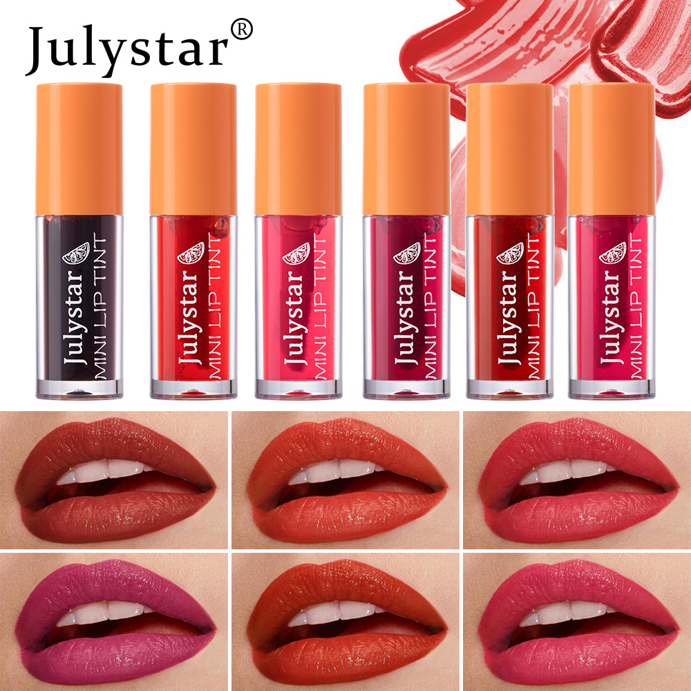 Julystar Cartoon Pattern Duck Lipstick Water Dye Lip Gloss 6-piece Set Lip Gloss details Picture