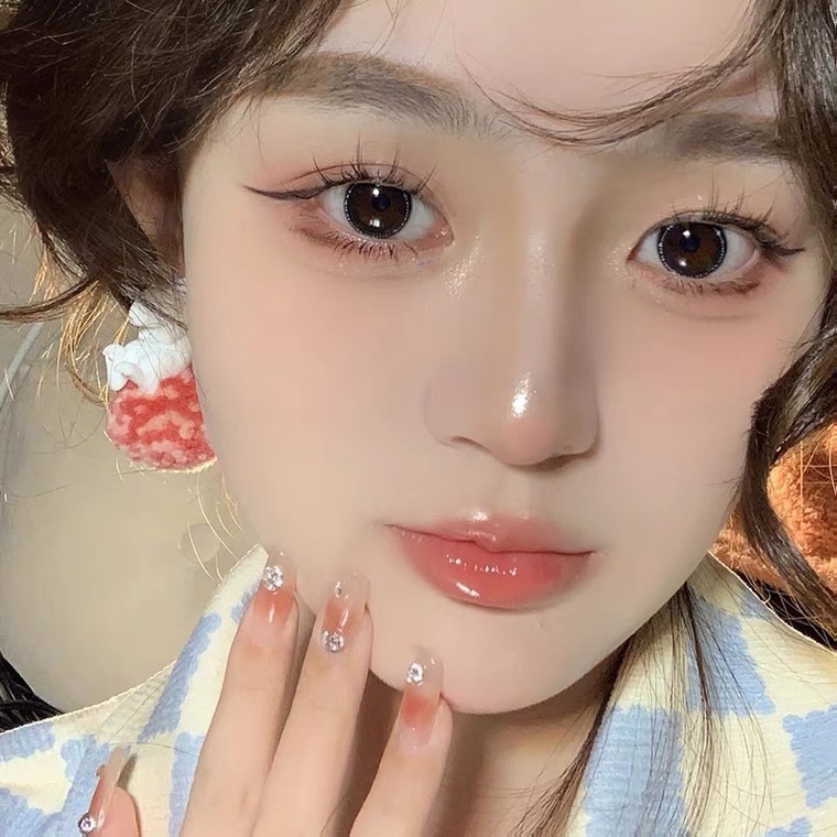 Mengjie Shangpin A07 False eyelash Girl Natural simulation Little Devil Transparent meme comic Barbie Princess Eye eyelash whole piece Specification drawing