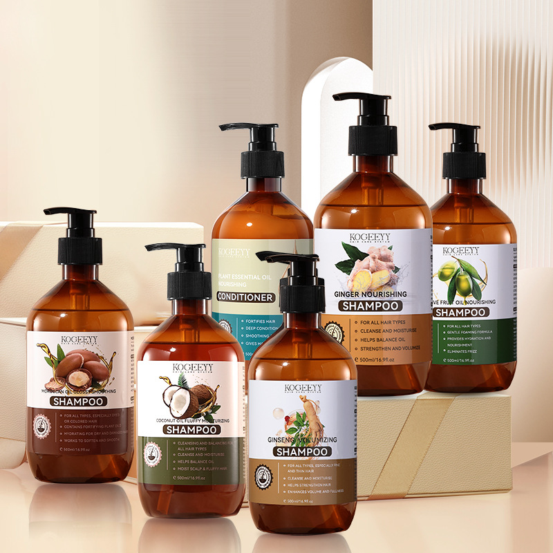 All-english KOGEEYY Ginger Shampoo Plant Nourishing Hair Roots Care Cross-border Hair sham details Picture