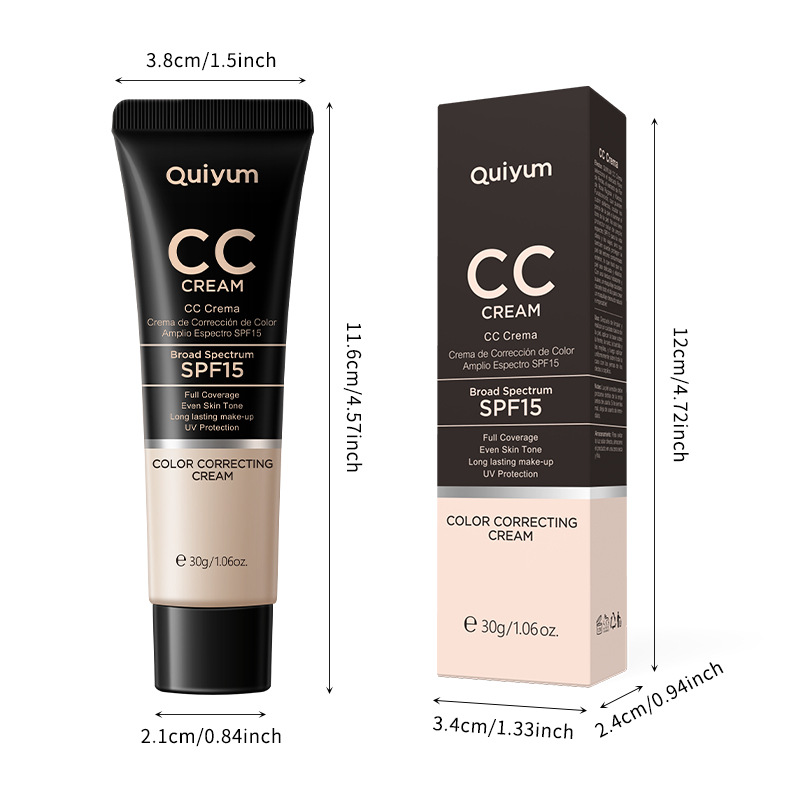 Cross-border Quiyum CC Cream 30ml (Color box) Concealer, Beautify the skin, hydrate and moisturize. Manufacturer's wholesale in stock Item Picture