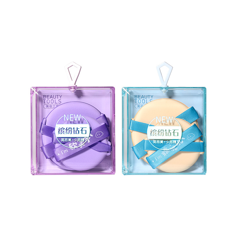 LMLTOP Double Ribbon Cushion Powder Puff SY231 can be applied with various sizes of foundation liquid on both sides Item Picture