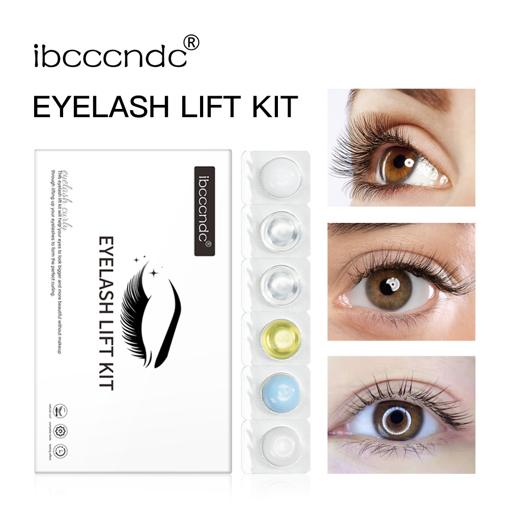 ibcccndc Eyelash perming set, disposable cold eyelash perming tool, simple eyelash perming and curling set full figure