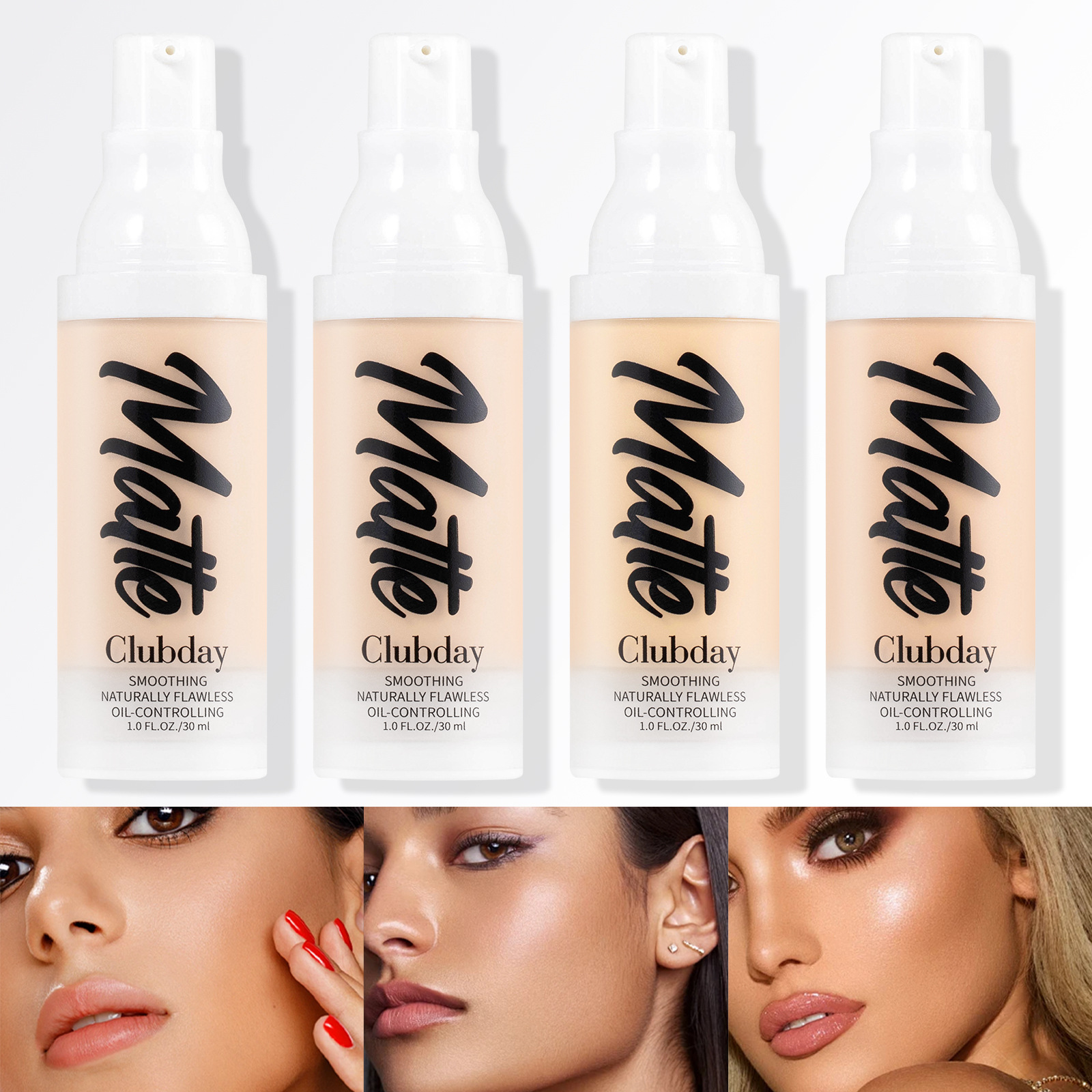 Clubday 8-color matte Foundation that doesn't smudge easily full figure