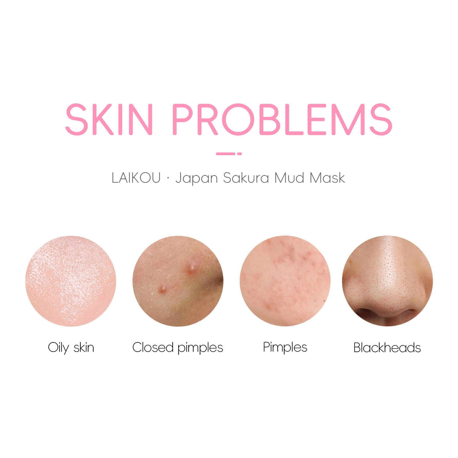 Cross-border new Laikou Cherry Blossom Cleansing Mask Mud 25g Hydrating, moisturizing and nourishing facial skin care products manufacturer wholesale Application Scenario