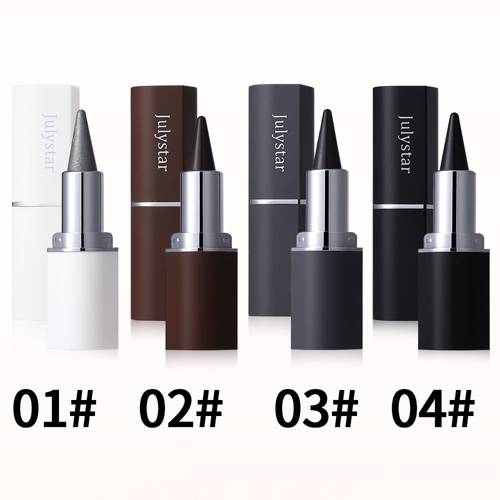 Julystar Matte Long-lasting Waterproof Quick-Drying eyeliner Cream Eyeliner Solid Cool Black Eyeliner Pen Wholesale Item Picture