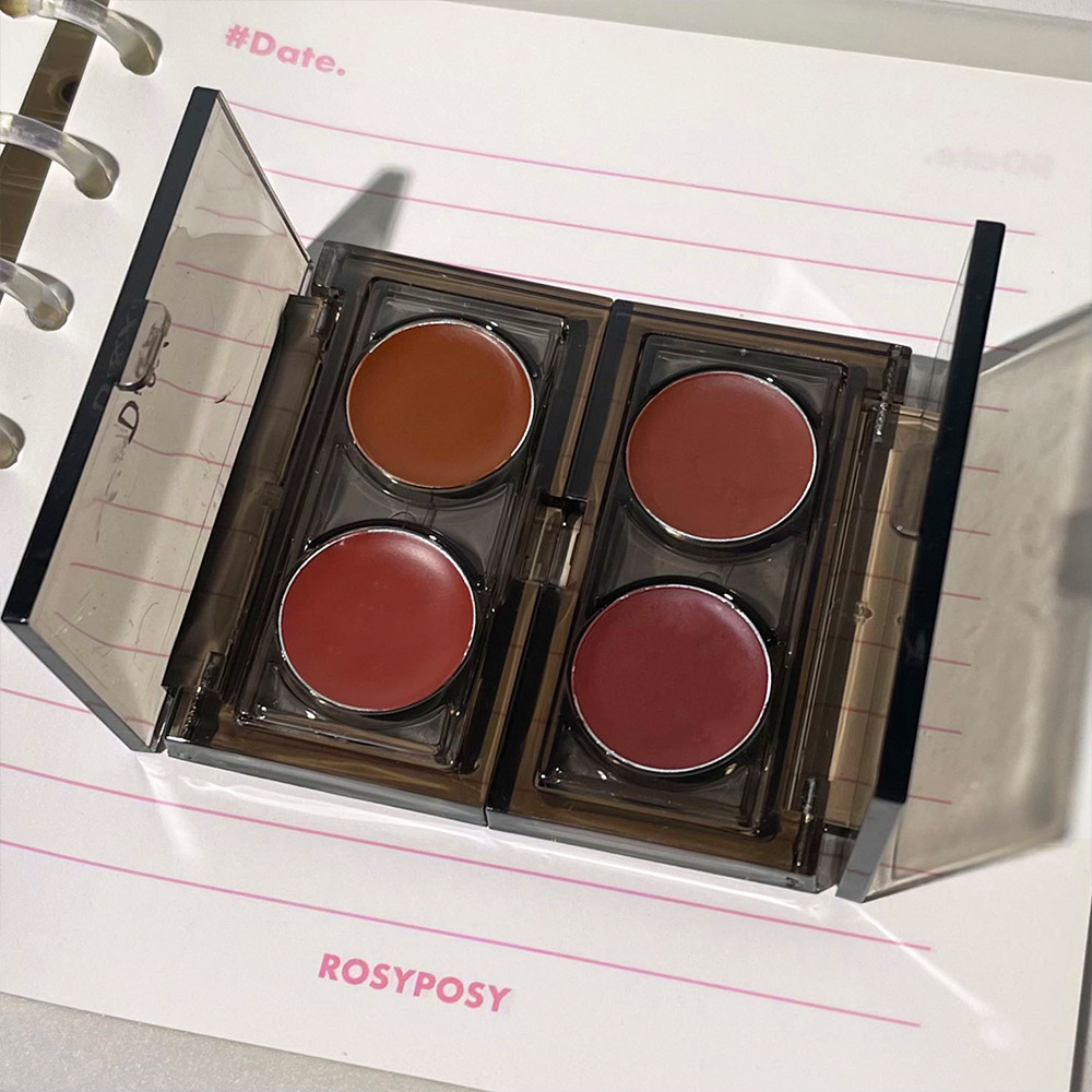 DIXI Ice-Clear Amber Lip and Cheek Dual-Purpose Cream, Soft, Smooth and silky Lipstick, pseudo natural look, color Enhancement, Versatile Blush, Cross-border wholesale Application Scenario