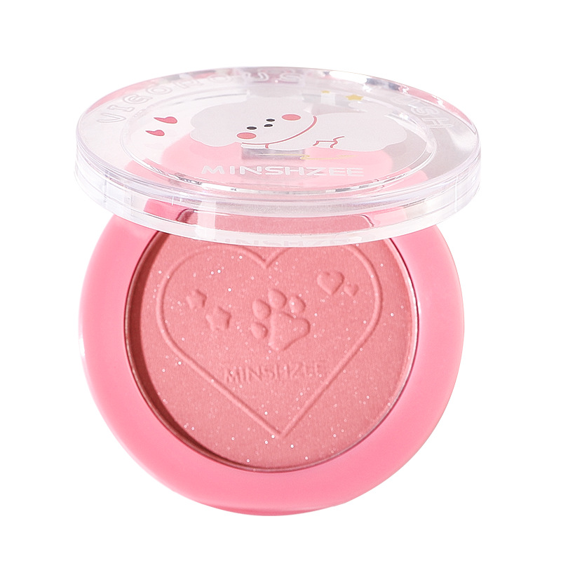 Mingxi Zhi single-color Blush Contouring matte natural highlight brightening Swelling color Blush plate portable women cross-border Item Picture