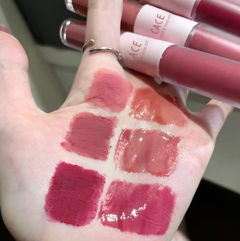 CACE Fun Double-head Lip Gloss 6 colors to choose from, popular makeup affordable student lipstick matte Hot promotion, factory wholesale details Picture