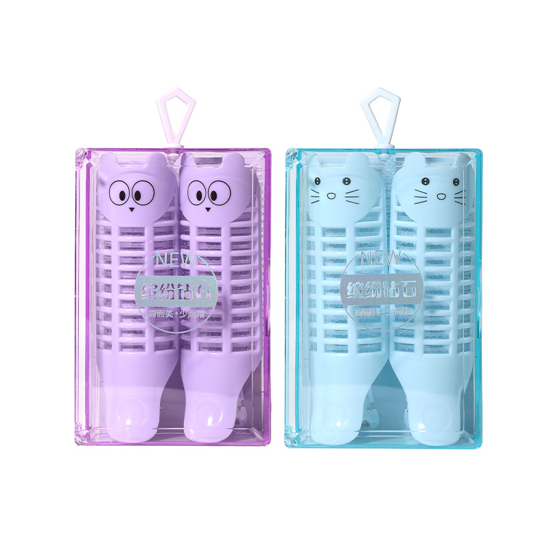 LMLTOP Cartoon Self-adhesive Hair Curlers 2 pieces, duckbill Curly air bangs Voluminous Curlers SY132 Item Picture