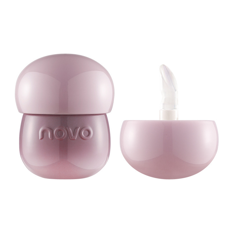 NOVO Hazelnut Hydrating and Crystal Clear Lip Jelly Lipstick Moisturizes and hydrates, reduces lip lines, Glass Lip, Women's Mirror surface, Water Light Lip Glaze Item Picture