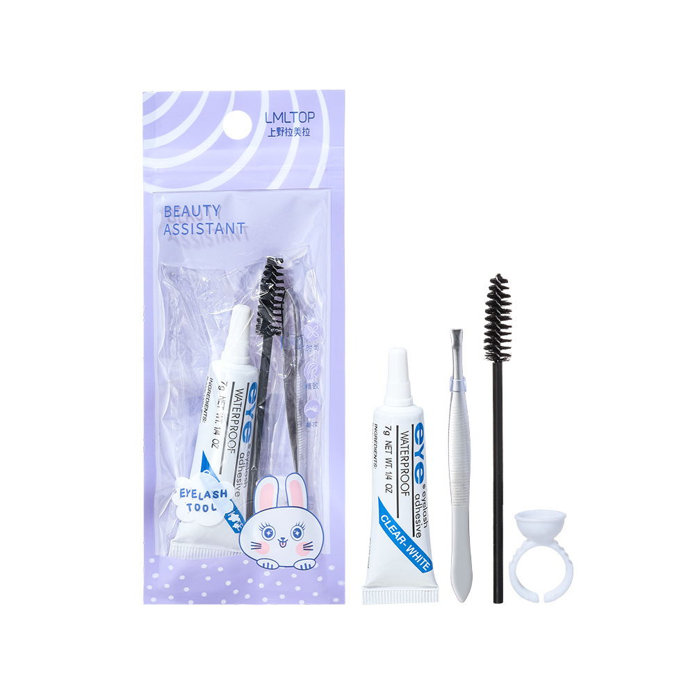 LMLTOP False Eyelash Toolkit Four-piece Set False Eyelash Shaping Glue Auxiliary Tool SY023 Item Picture
