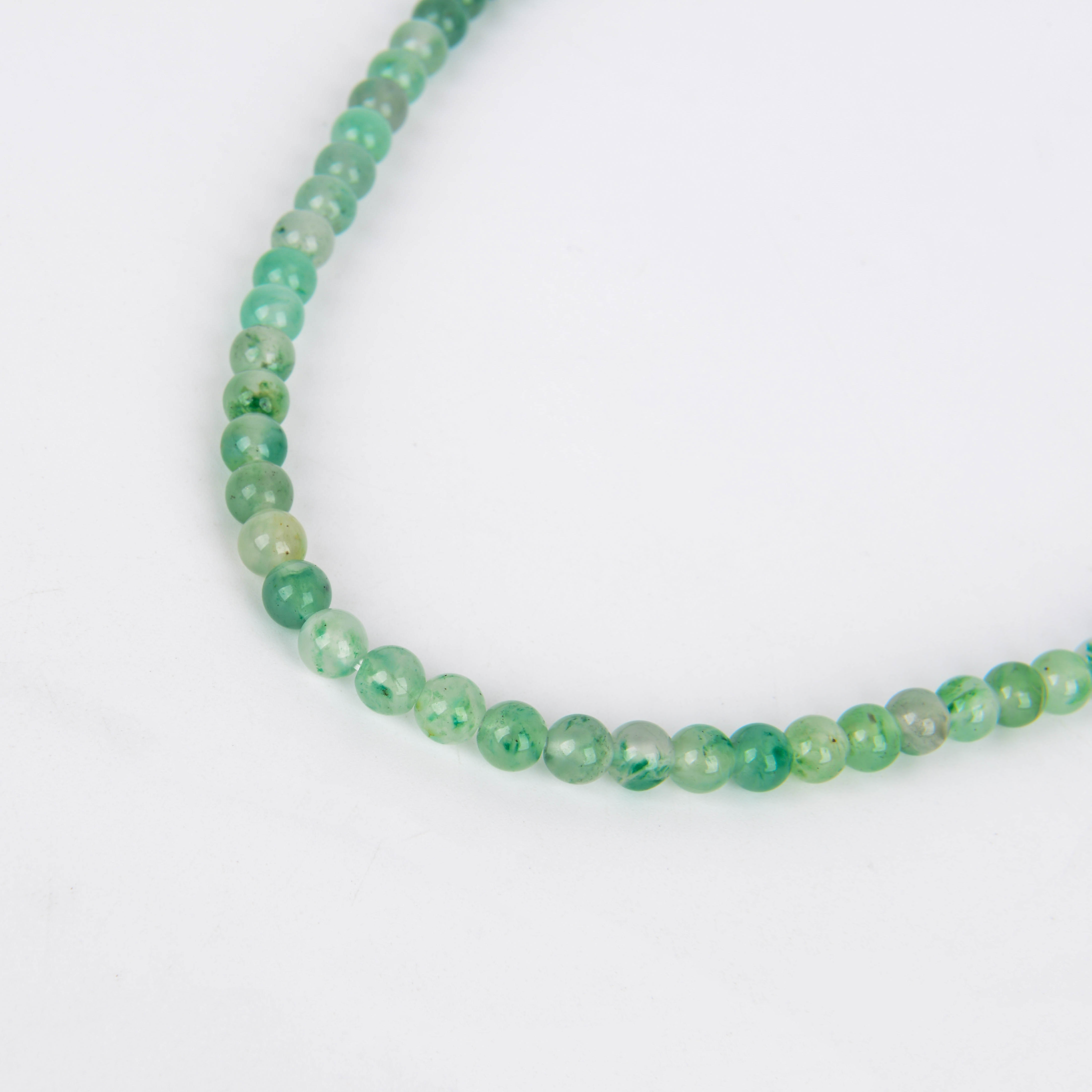 Natural Tianhe stone cut surface small cube sugar beaded necklace, V-gold plated 18K accessory lock beaded stacked collarbone chain, no score yet