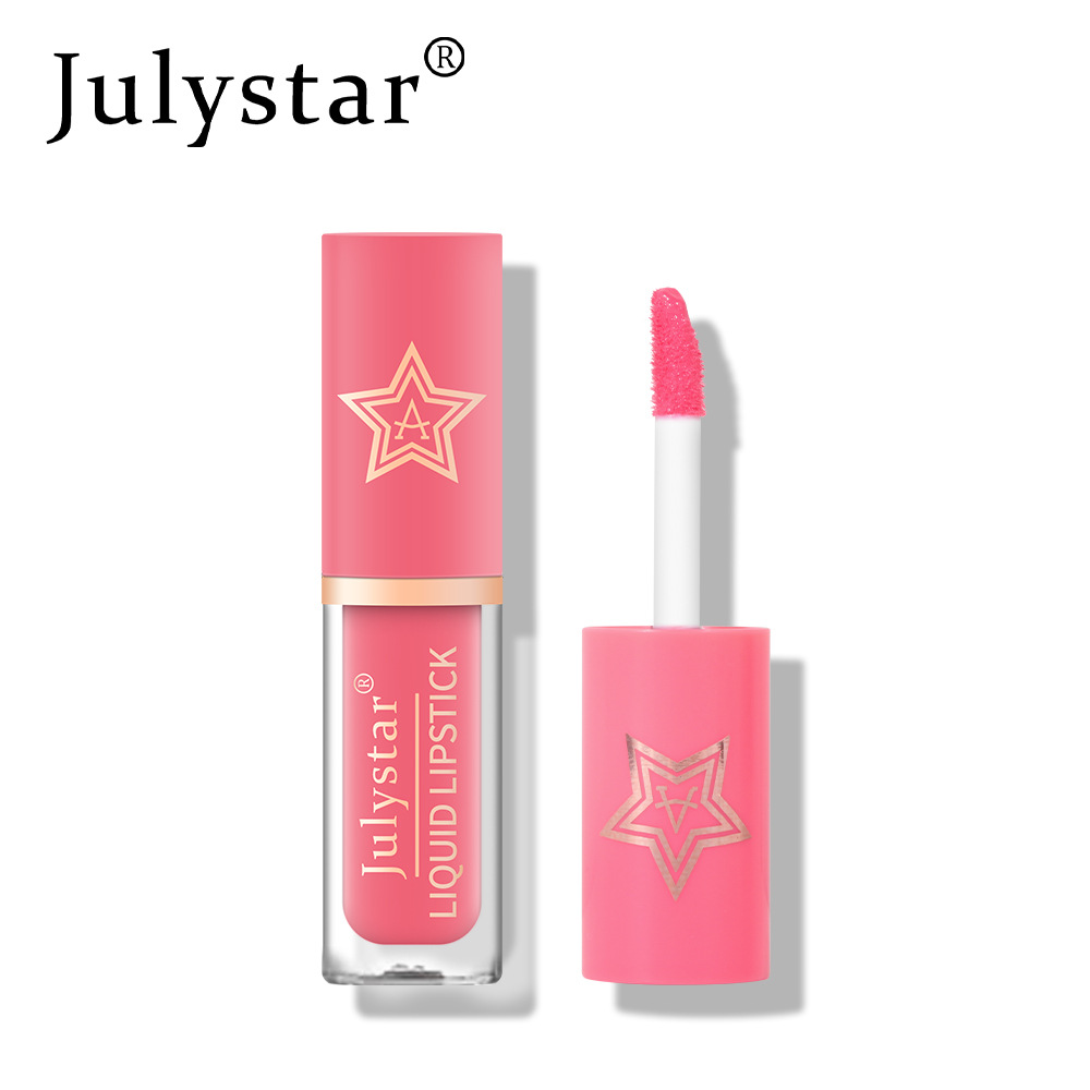 Julystar Natural Three-dimensional Matte Lip Gloss Star Lip Gloss Pearl Lipstick Item Picture