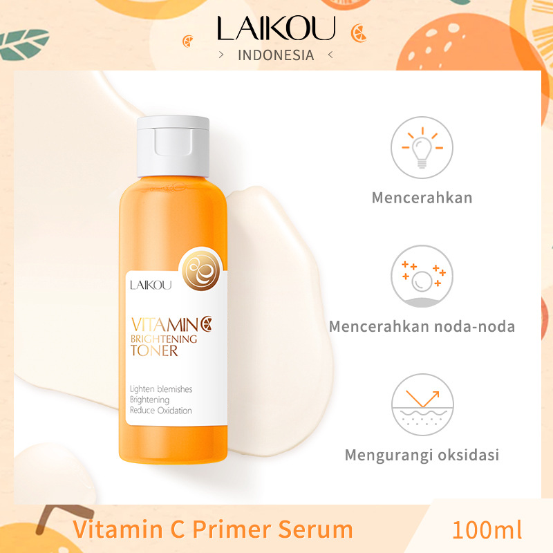 Cross-border LAIKOU Vitamin C Toner 100ml Hydrating and Moisturizing Toner Cosmetics Manufacturer Wholesale AliExpress full figure