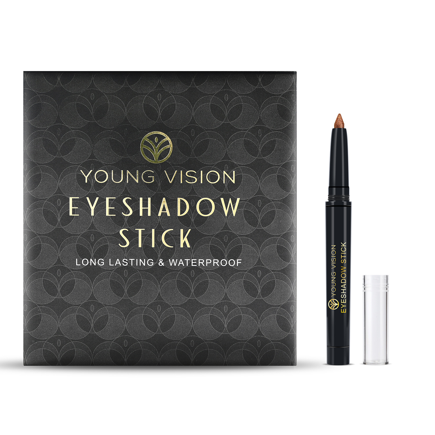 YOUNG VISION 6-color Eyeshadow Pen set: Pearlescent Rotating Eyeshadow stick for easy coloring, brightening and contouring Item Picture