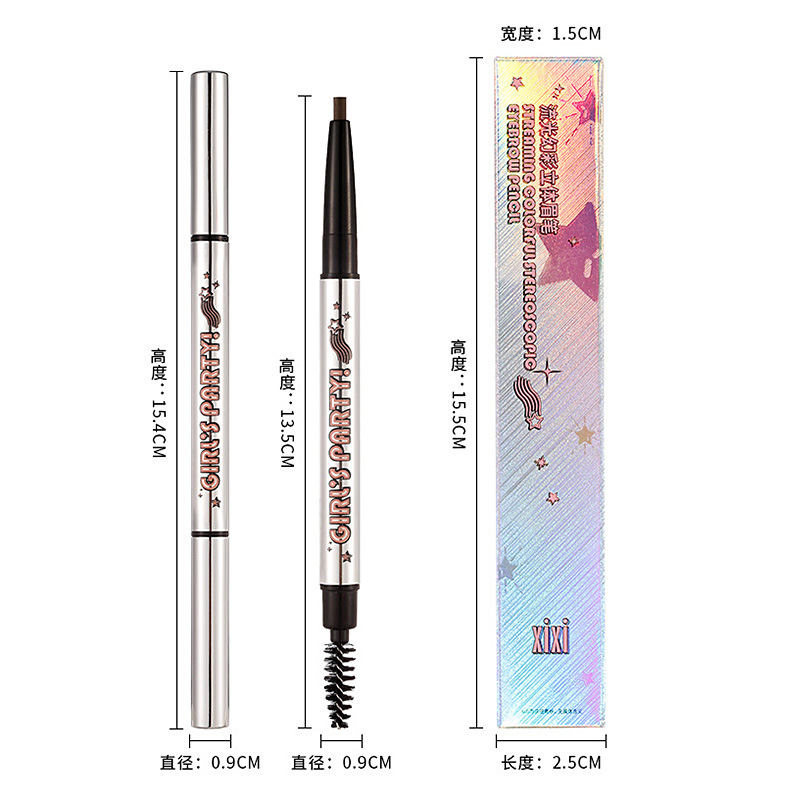 This natural and non-fading, three-dimensional eyebrow pencil has a natural misty feel and comes with an eyebrow brush. It is portable and easy to handle, suitable for beginners in eyebrow shape Application Scenario