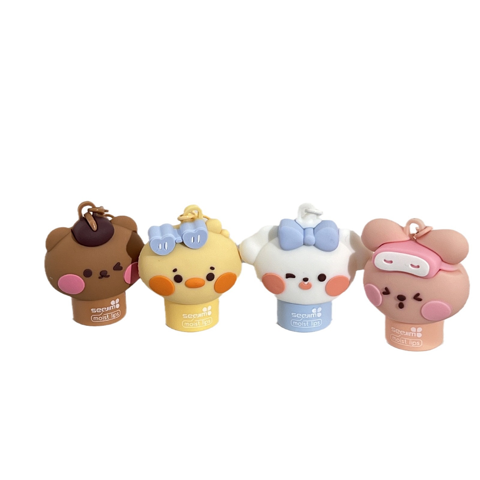 Shijing Girls' and Children's Moisturizing Lip Balm Moisturizing Double Protection Lip Balm Pendant Moisturizing and Anti-cracking Autumn and Winter Lipstick Base Item Picture