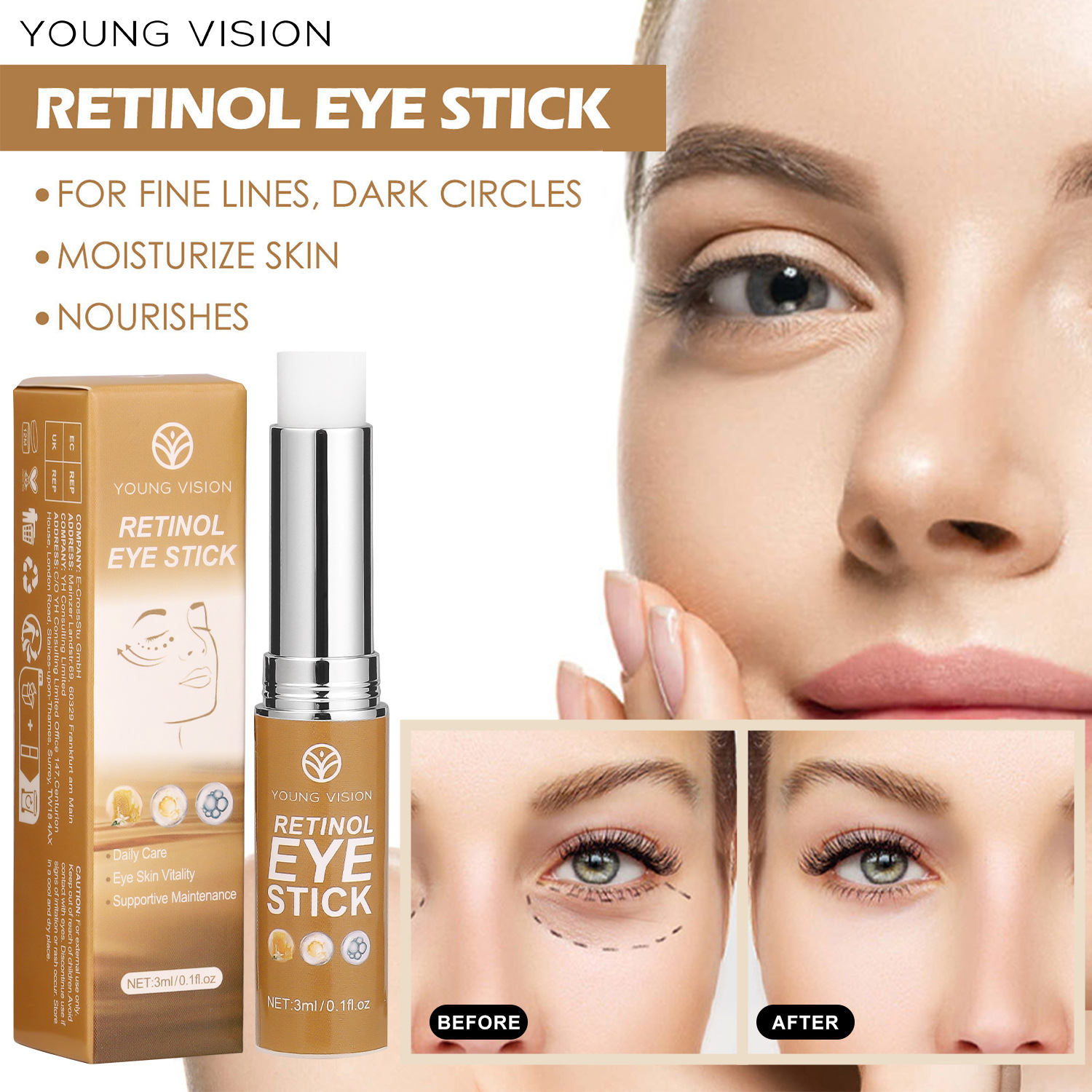 YOUNG VISION Retinol Eye Cream Bar full figure