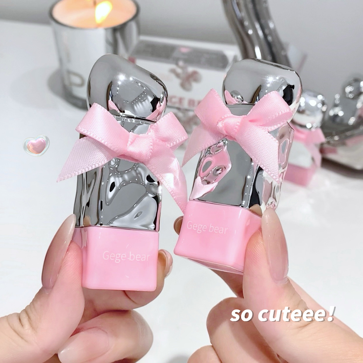 Gege bear Goge Little Bear Sweet, tender, Translucent and lustrous Lip Gloss provides long-lasting hydration in summer without fading or showing color details Picture