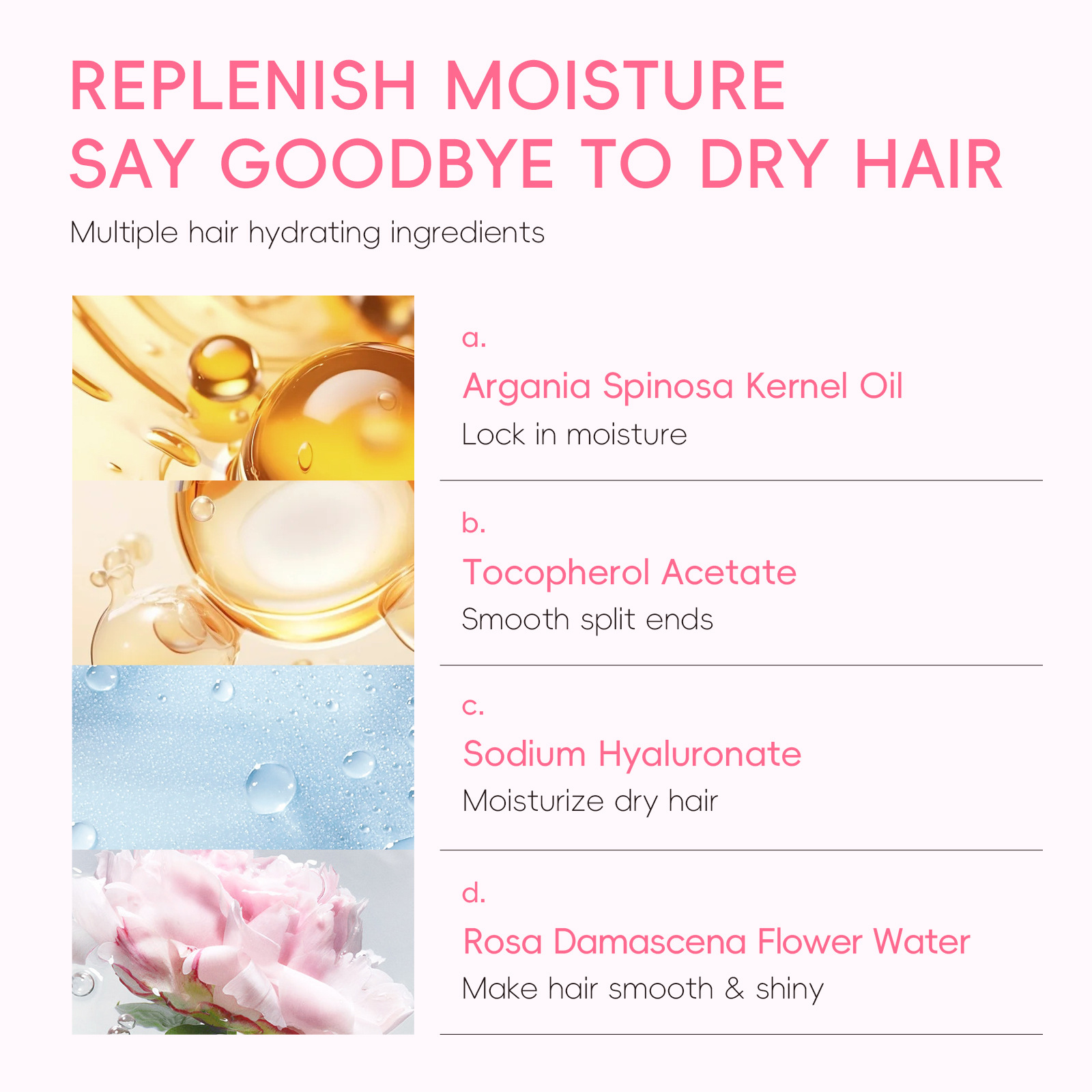 Cross-border LAIKOU Cherry Blossom Conditioner 100ml, Smooth Hair, Moisturize split ends, factory in stock wholesale Application Scenario