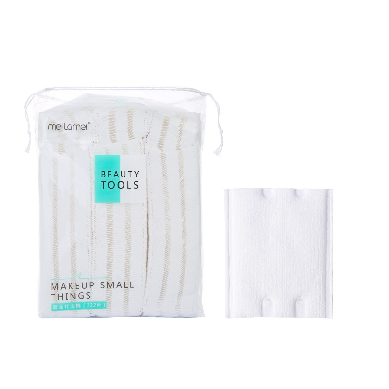 Meilamei Thick Sandwich Makeup Pads 222 pieces Double-sided Double-effect wet Compress Makeup Remover pads MLM-A502 Item Picture