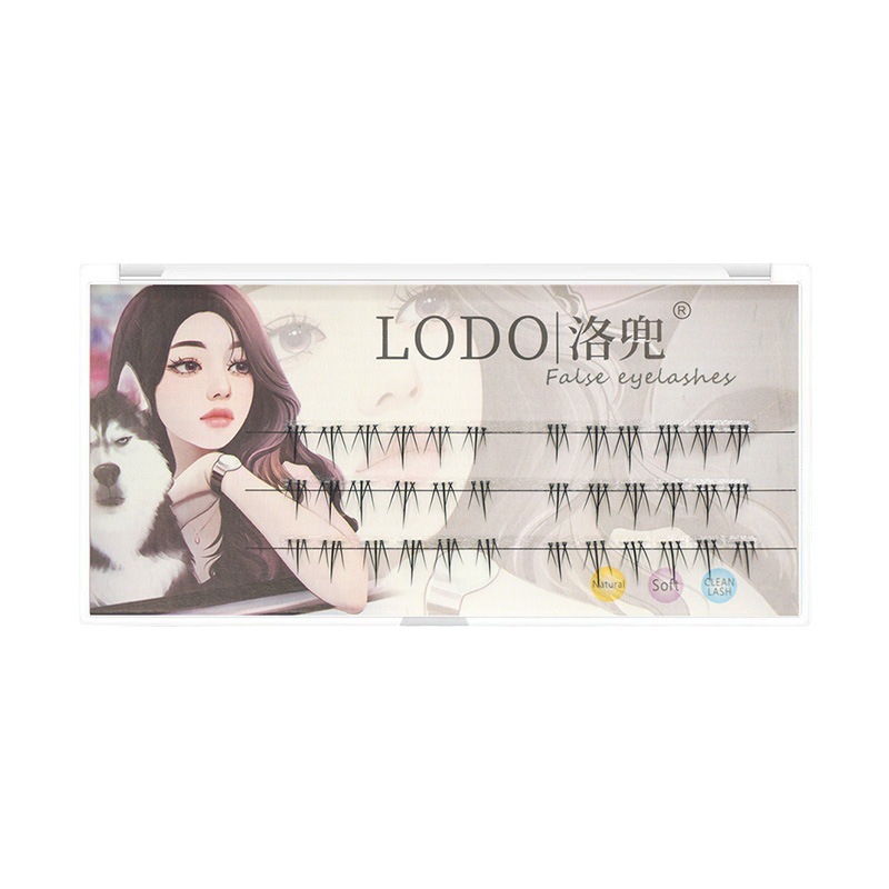 The beauty brand LODO's "Little Flame" lower eyelashes feature a single cluster of wheat ear lower eyelashes that simulate invisibility and naturally enlarge the eyes Item Picture