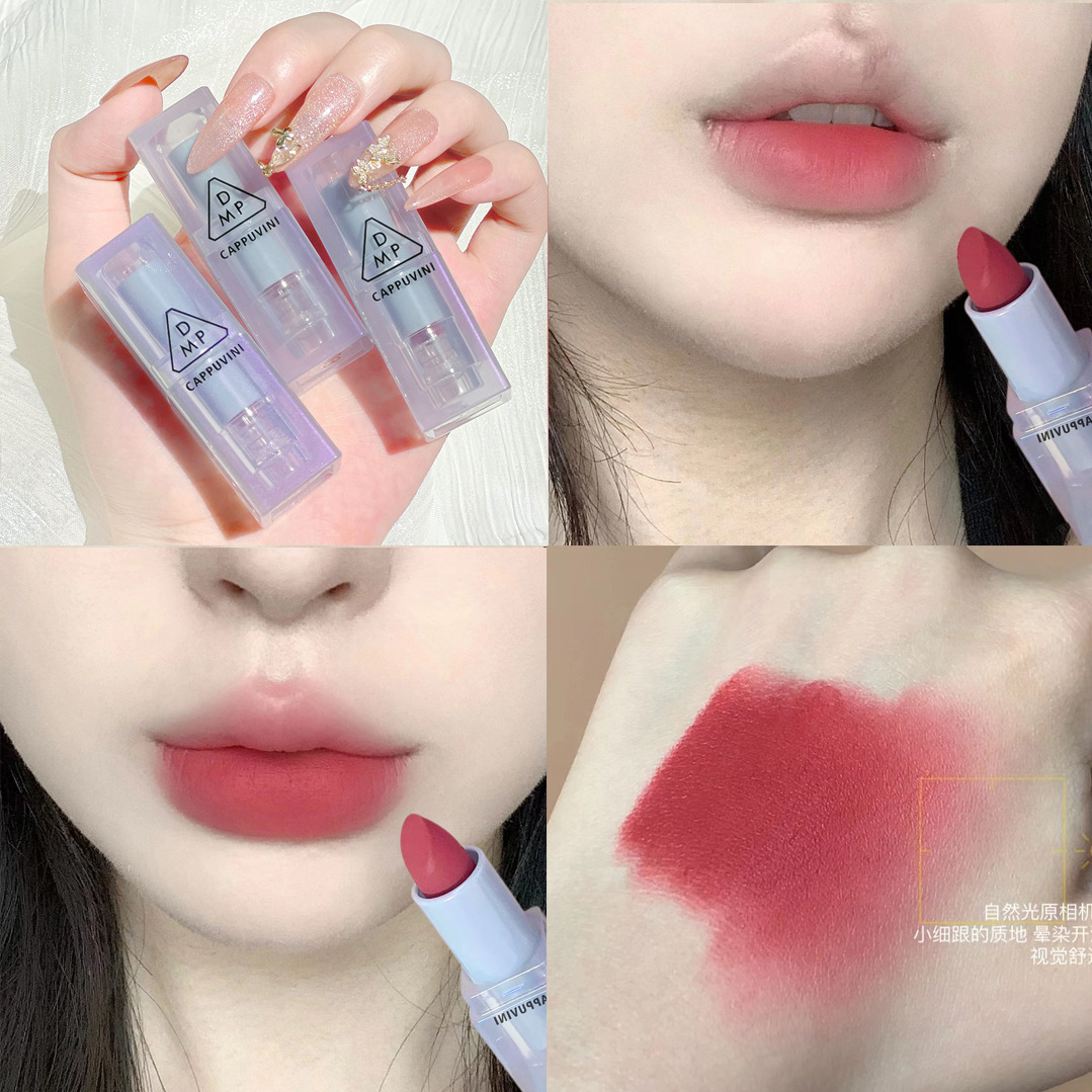 Capo Vini High Appearance Level Transparent Navy Blue Tube Lipstick Matte Matte Velvet Student Fair Natural Look [Special Offer] Application Scenario