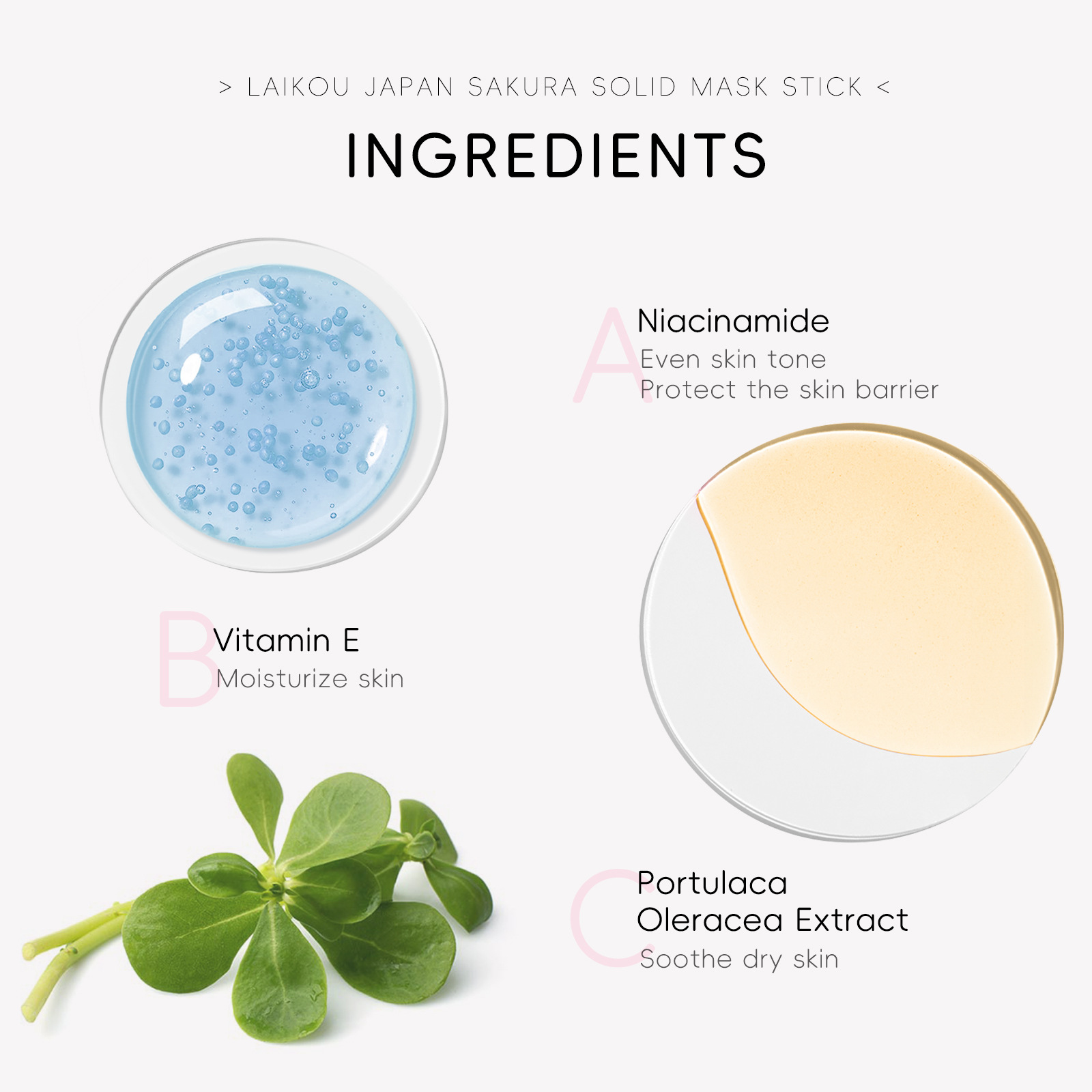 Cross-border new product Laikou Cherry Blossom Solid Mask Stick 40g spreadable mask mud for skin cleansing manufacturer wholesale Application Scenario