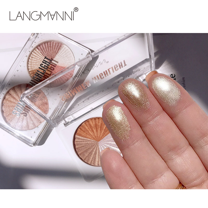 Langmanni/ Langmanni Dual-color mixed bright crystal high-gloss Powder three-dimensional Fine multi-functional practical decorative plate details Picture