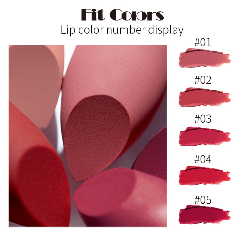 Fit Colors Mini Capsule Matte Lipstick Matte Velvet Portable Sample Lipstick details Picture