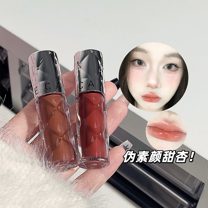 CACE's new silver lens lip gloss, silver tube water ripple lip paste, 6-color student affordable, instant measurement style wholesale Specification drawing