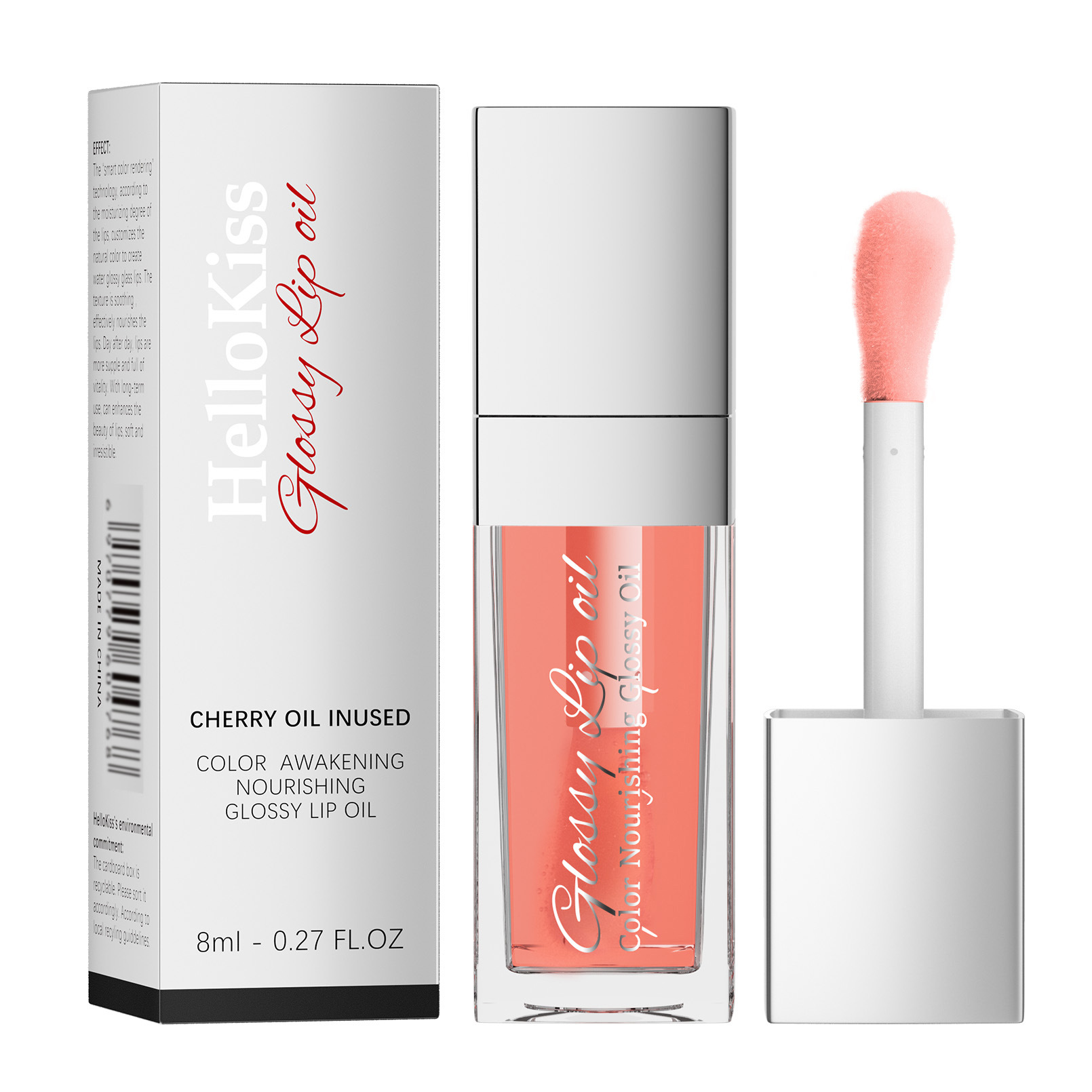 Hellokiss Rich and Lustrous Water Mirror lip oil Six-color Cherry Moisturizing Lip Glaze Cross-border Lip Oil Item Picture