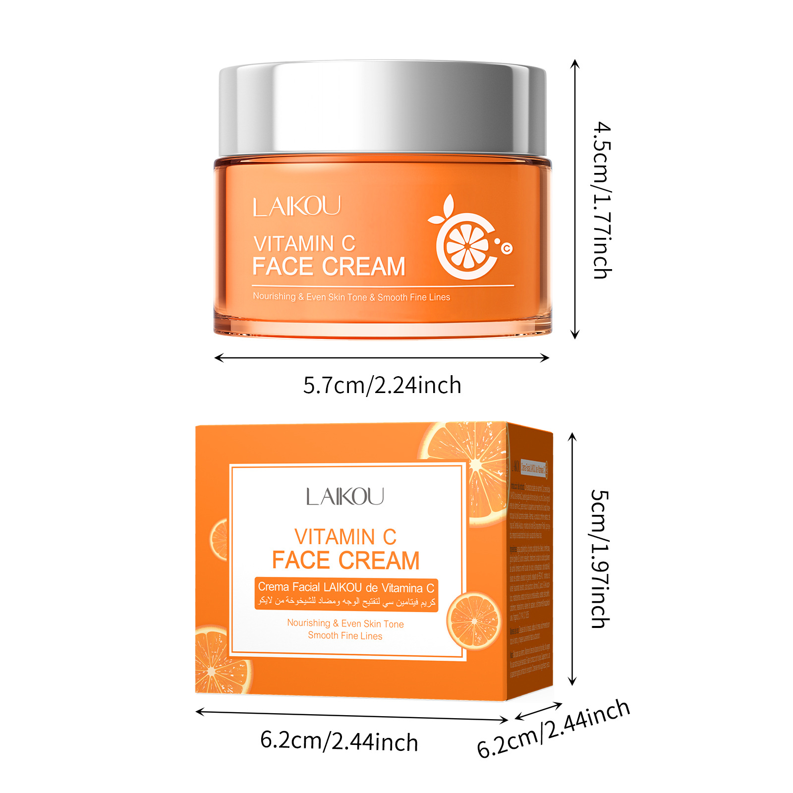 LAIKOU Vitamin C Face Cream 50g Hydrating and Moisturizing Facial Skin care products Cross-border wholesale Item Picture