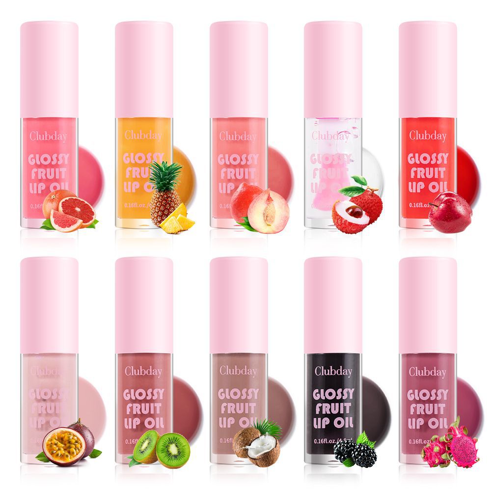 Clubday Multi-color fruit Lip gloss, Dudu Lip, cross-border lip gloss and makeup wholesale Specification drawing