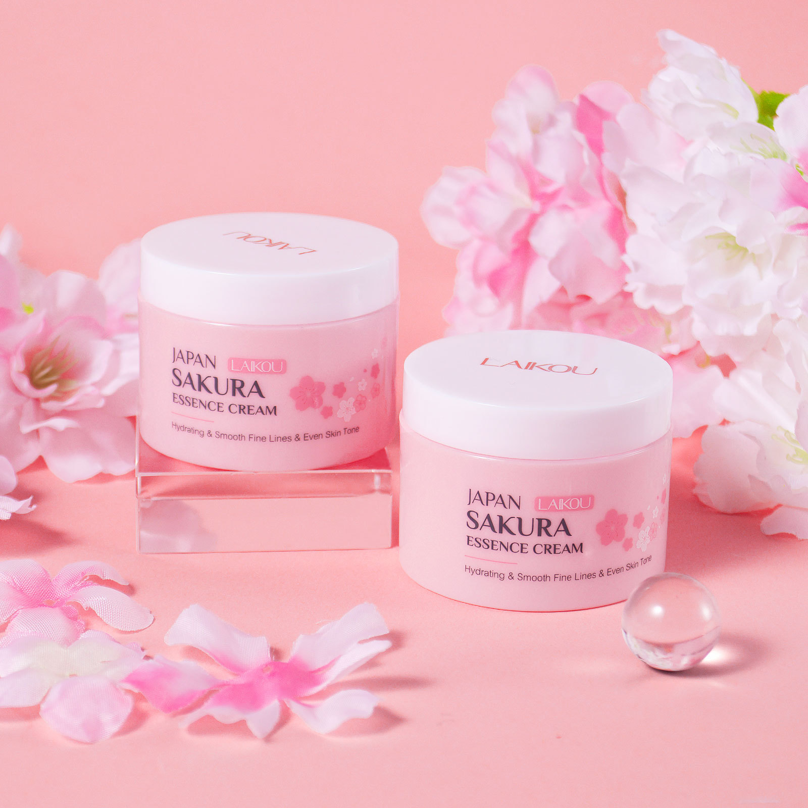 Cross-border new product Laikou Cherry Blossom Cream 50g Hydrating, Moisturizing and nourishing face cream manufacturer supply, one-piece consignment of skin care products Application Scenario