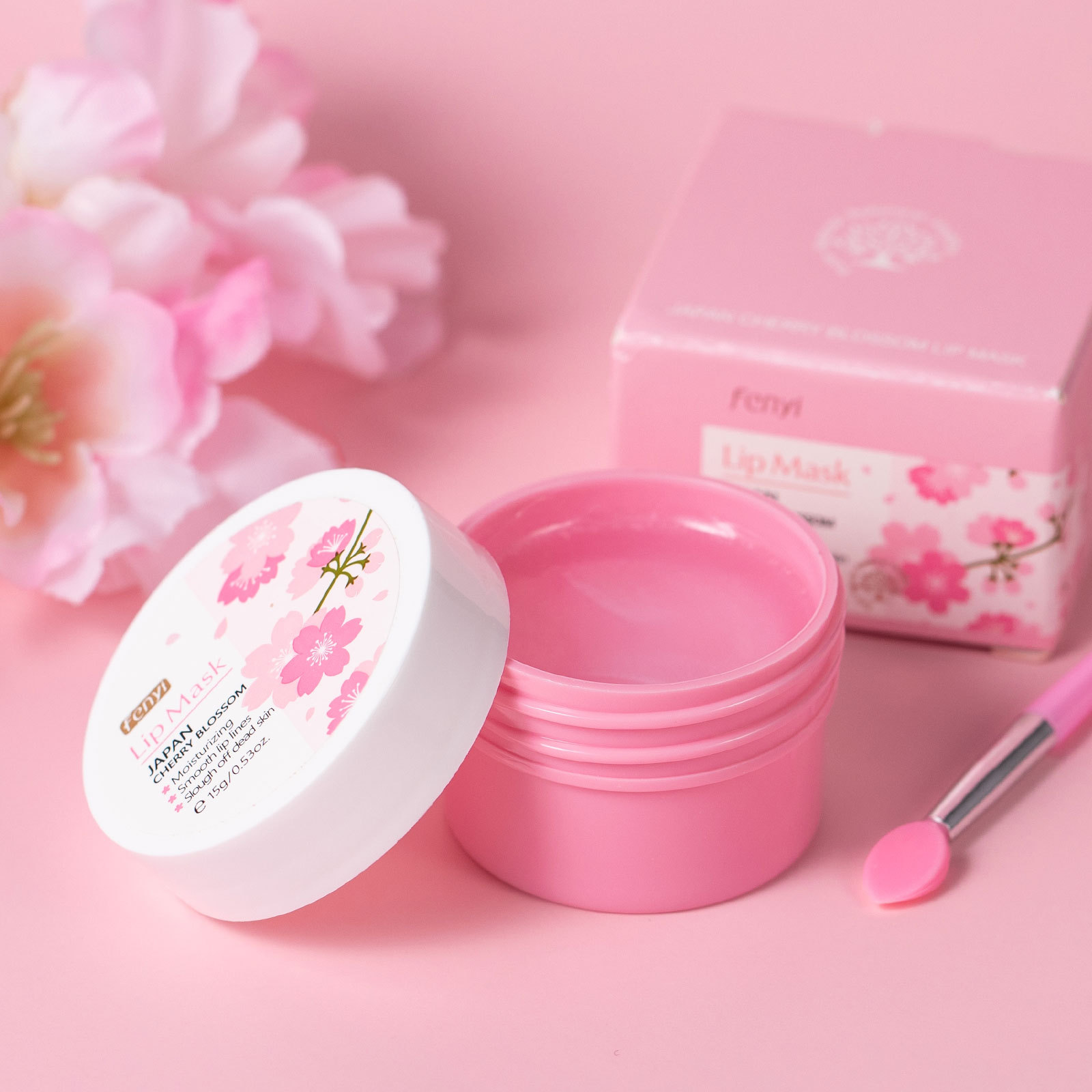 Cross-border Fenyi Japanese Cherry Blossom Lip Mask 15g Hydrating, Moisturizing and Nourishing Lip Beautifying Skin care lip Mask wholesale full figure