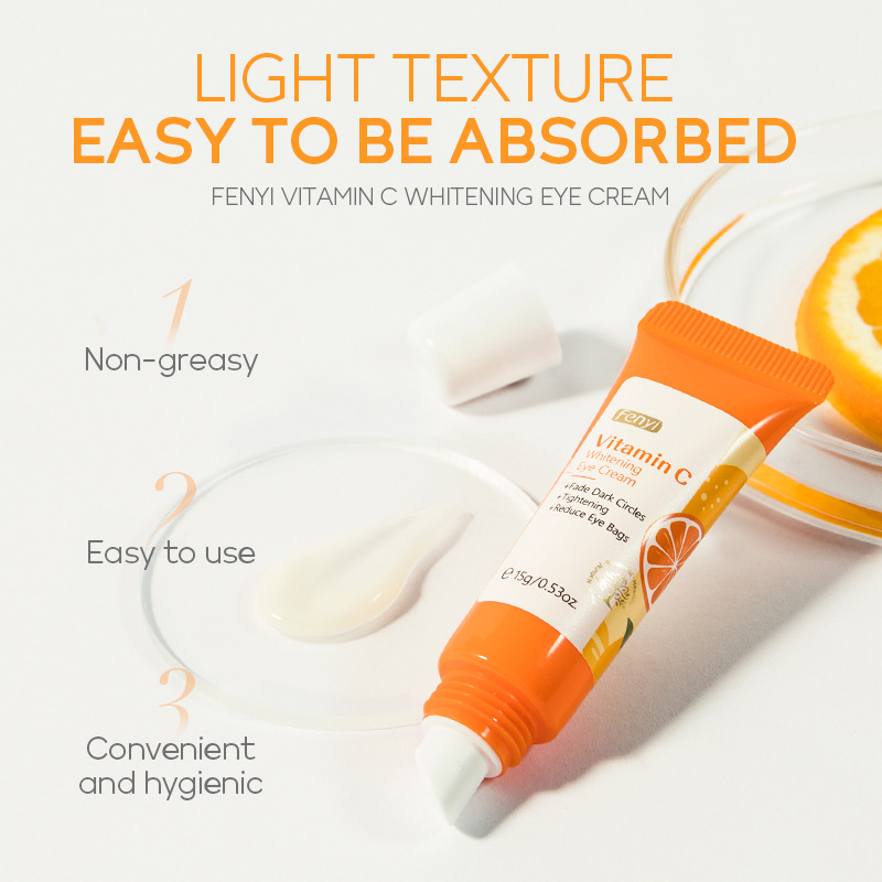 Fenyi Vitamin C Essence Eye Cream 15g Moisturizes the eye area, hydrates and moisturizes the eyes, and is a cross-border skin care product Application Scenario