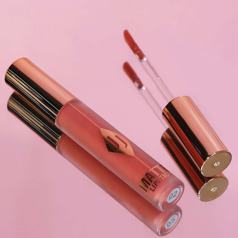 Cross-border JOLLY JOJO Matte Lip Gloss Lip Gloss, Colored velvet matte lipstick Specification drawing