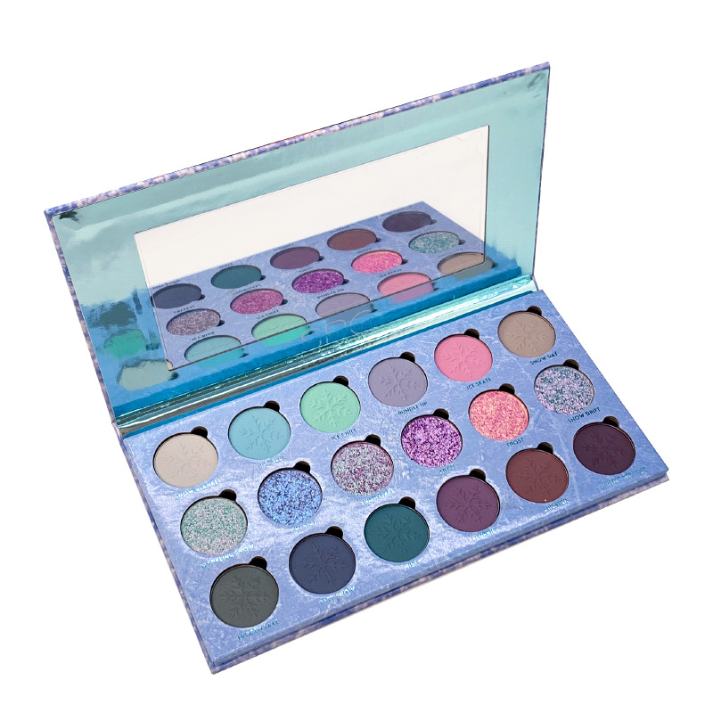Cross-border cosmetic eyeshadow export 18-color palette FDA standard color customization, OEM processing for new foreign trade styles full figure