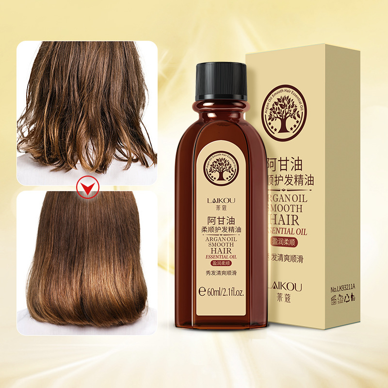 Laiko Acol Hair Essential Oil 60ml Plant-based hair Oil improves hair luster, vertical smoothness, one-piece hair replacement full figure