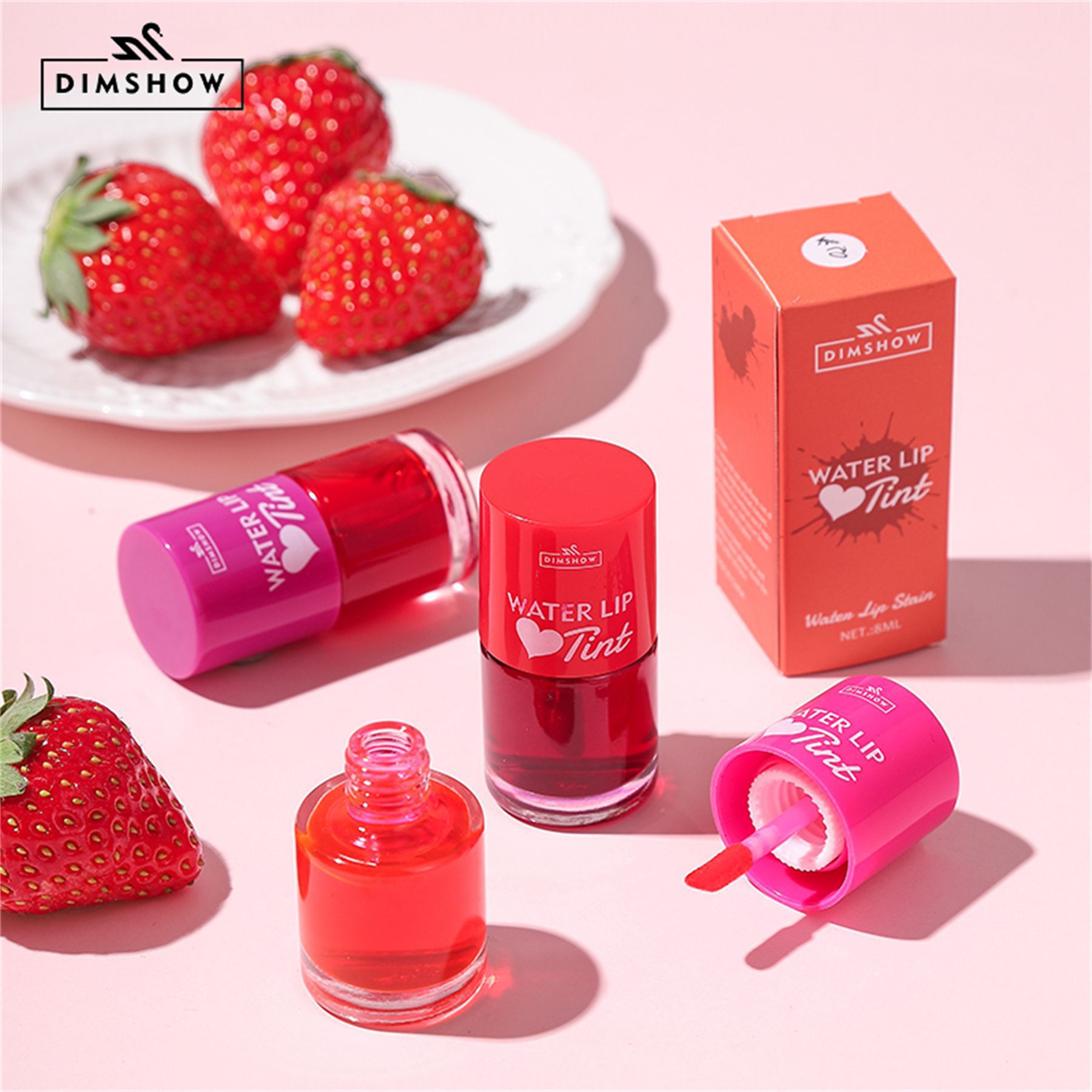 DIMSHOW Cross-border non-fading Colored Lip Dye, lip gloss, matte beauty Lipstick water details Picture
