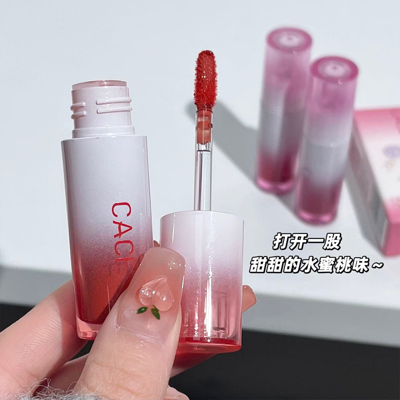 CACE Cold Extract Wind chime Mirror Lip Gloss moisturizes the chubby lips with a water-like luster that doesn't stick to the cup. Pink lip gloss for cross-border use Specification drawing