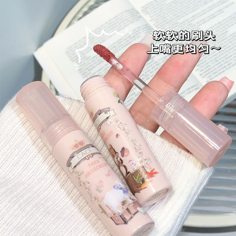 CACE's new theme park matte lip clay set, a Korean student set with a 6-color autumn dark lipstick Specification drawing
