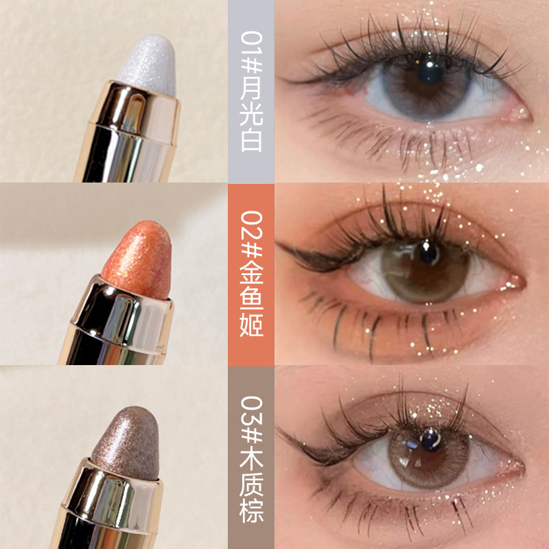 CVZ Highlighter Pen Eyeshadow stick, Pearlescent eye makeup, lazy person, Single Earth tone eyeshadow, Highlighter Contouring student Application Scenario
