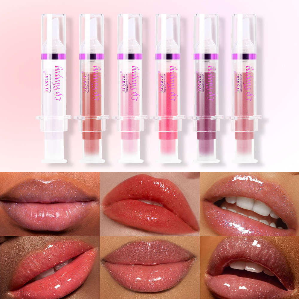 Julystar Pearl Lip Gloss Brightening Lip Gloss that is not easily stained with water, lustrous and pouty lip gloss details Picture