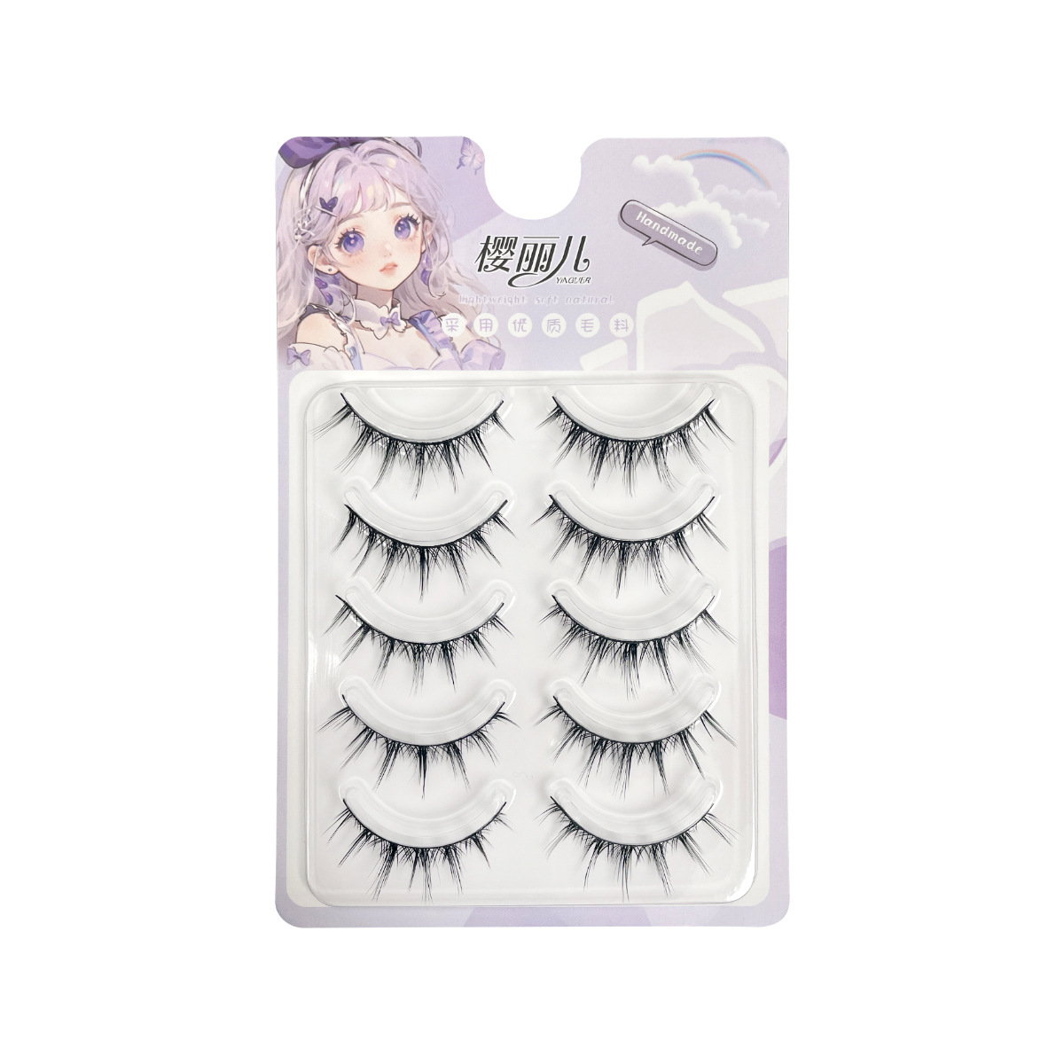 Cherry Maillard false eyelashes, one-piece faux fairy, comic devil, whole natural, European and American Barbie Item Picture