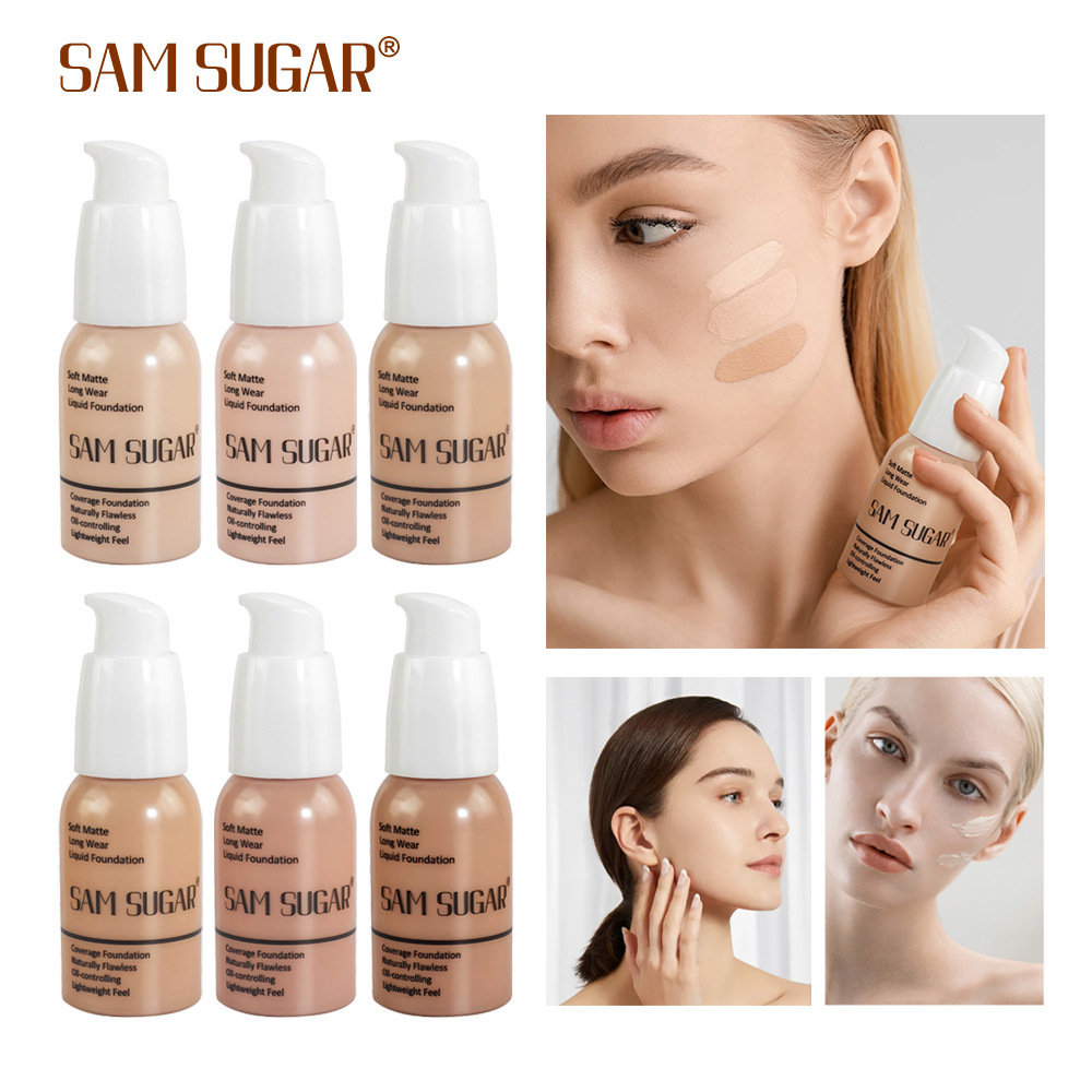 SAM SUGAR 6-Color Contouring Foundation Natural Softening Cream full figure
