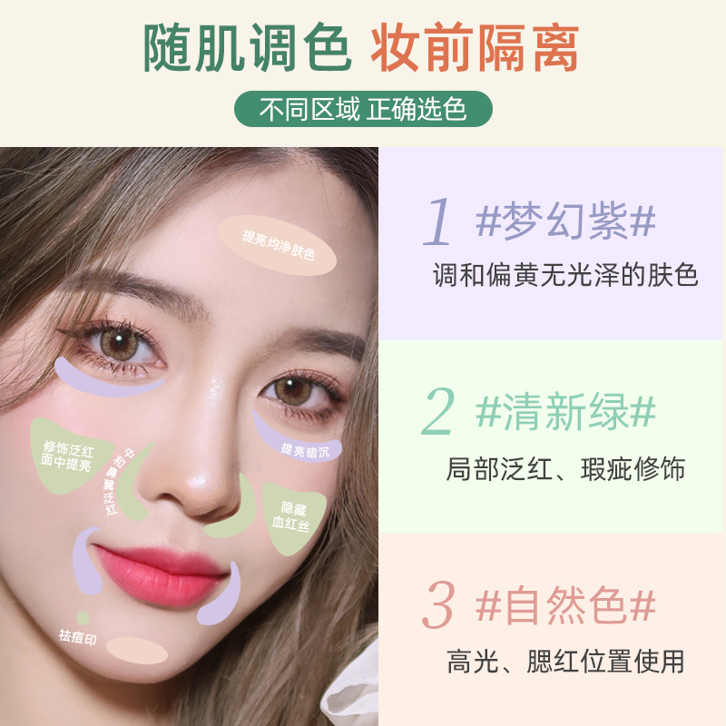 XUXU Primer Primer: Invisible pores, no clogging, powder coverage, long-lasting Primer, brightening, anti-smudging, cross-border Application Scenario