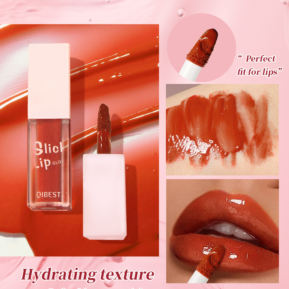 QIBEST Cross-border Lip Oil provides mirror-like moisturizing and long-lasting hydration, effectively reduces lip lines, and offers a natural and three-dimensional lip gloss. It is a perfect lip makeup Specification drawing